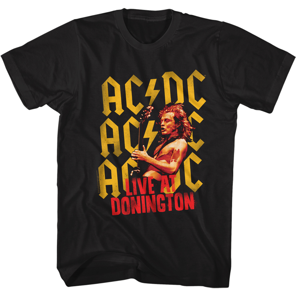 AC/DC Angus Young Live at Donington Black T-shirt