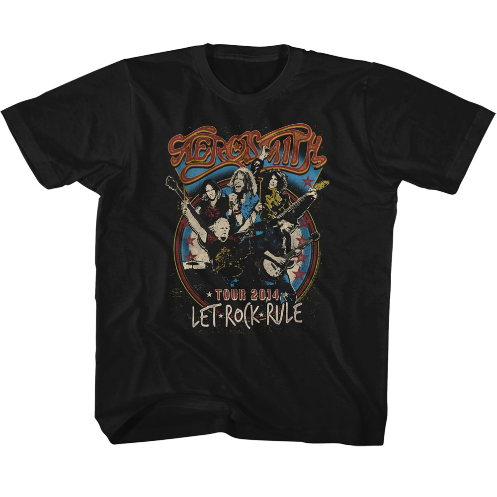 Aerosmith Kids T-Shirt Let Rock Rule Tour Tee - Picture 3 of 12