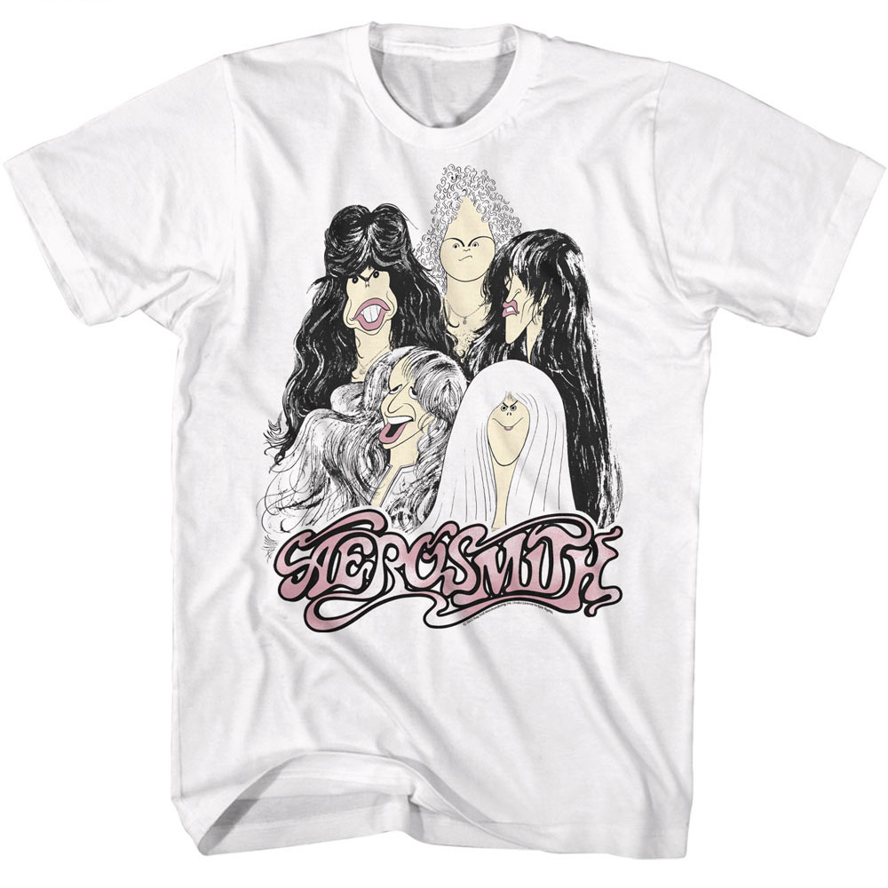 Aerosmith Draw The Line Photo White T-shirt | eBay