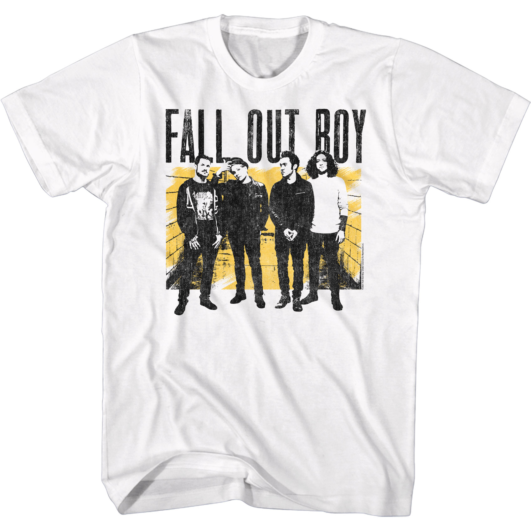 Fall Out Boy Tシャツ Lサイズ ホワイト Fall Out Boy Vintage Group Potrait Adult White Tee Shirt | eBay
