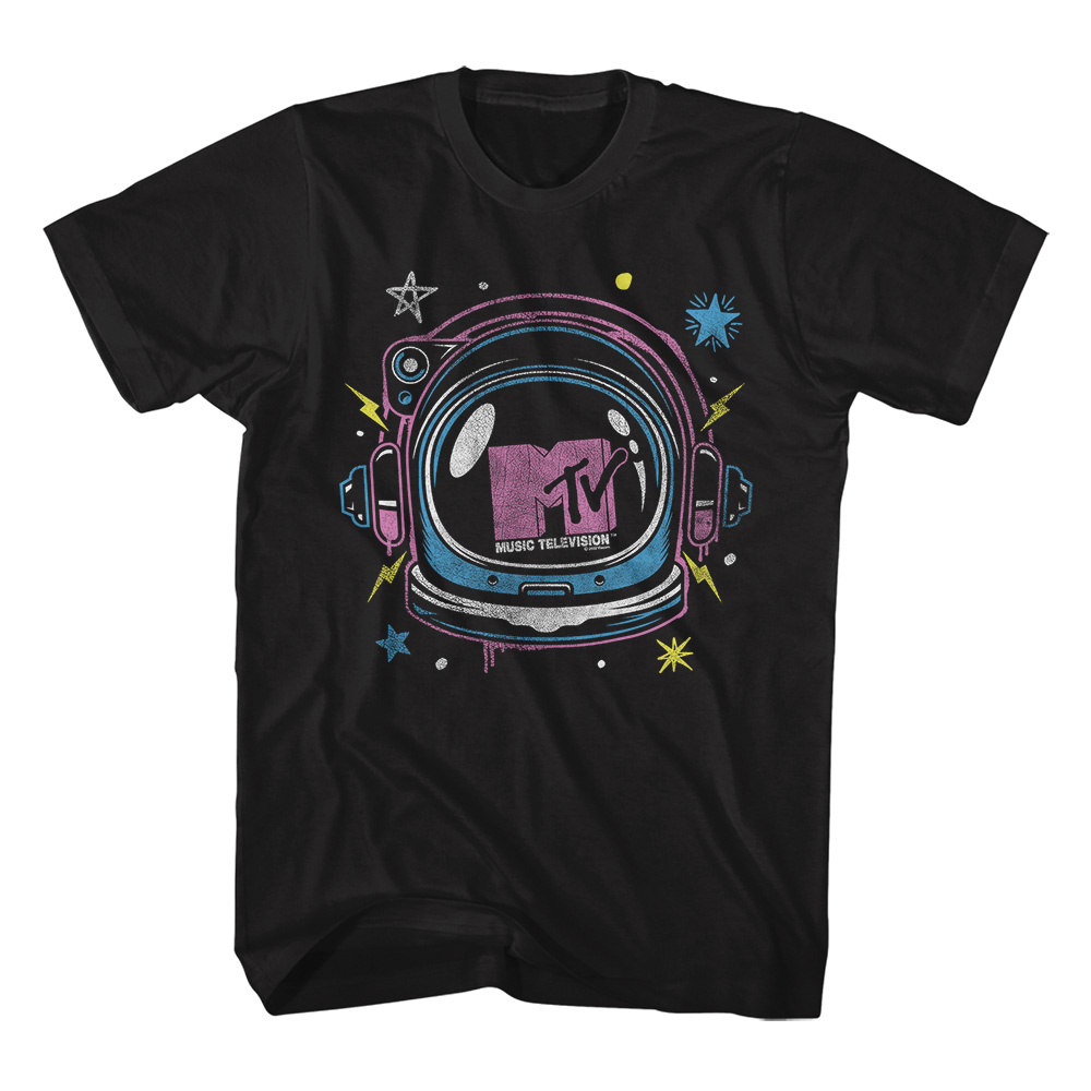 MTV Space Helmet with Logo Black Tall T-shirt
